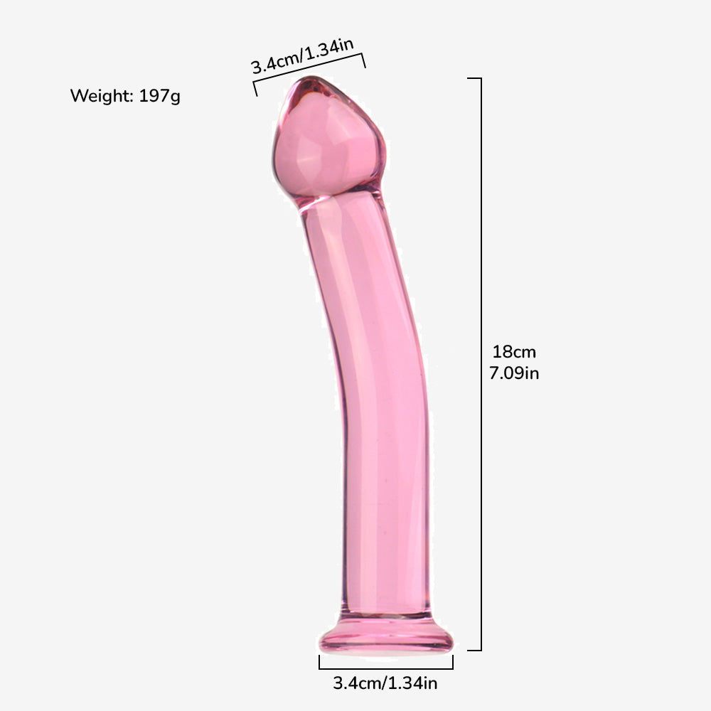 Crown Curved Glass Dildo