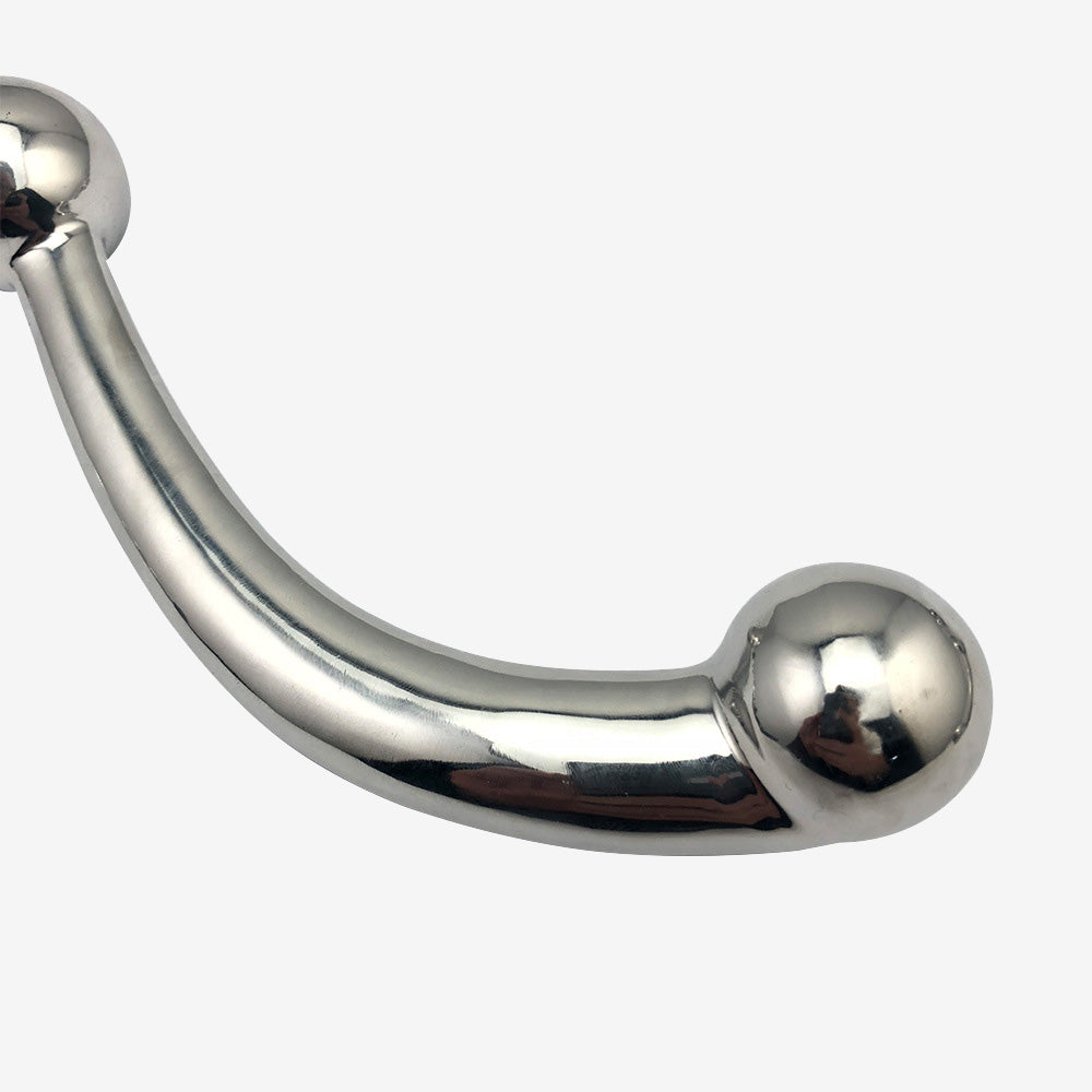 Curved Beads Stainless Steel Wand