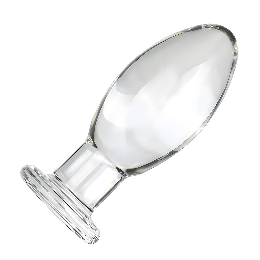 Egg Shape Glass Anal Plug Luveden Egg Shape Glass Anal Plug Luveden