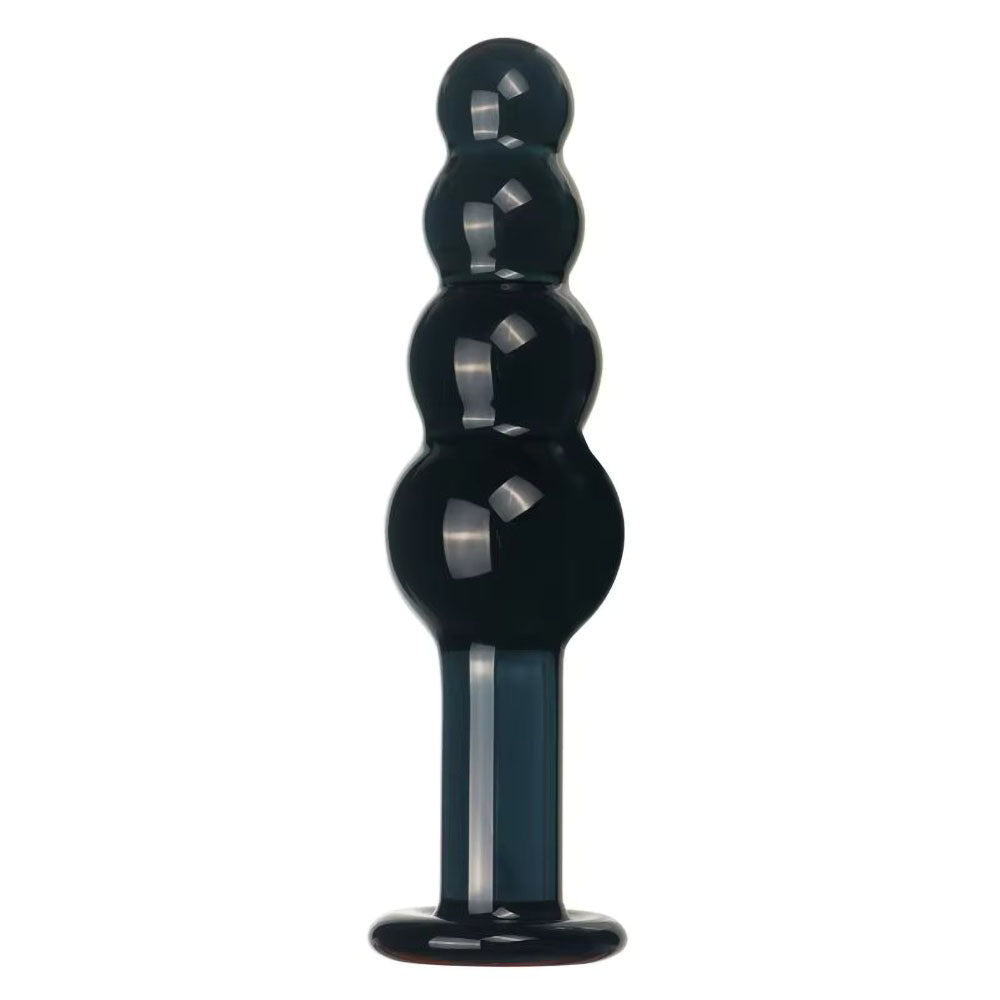 Four Beads Long Neck Glass Anal Plug Luveden Four Beads Long Neck Glass Anal Plug Luveden
