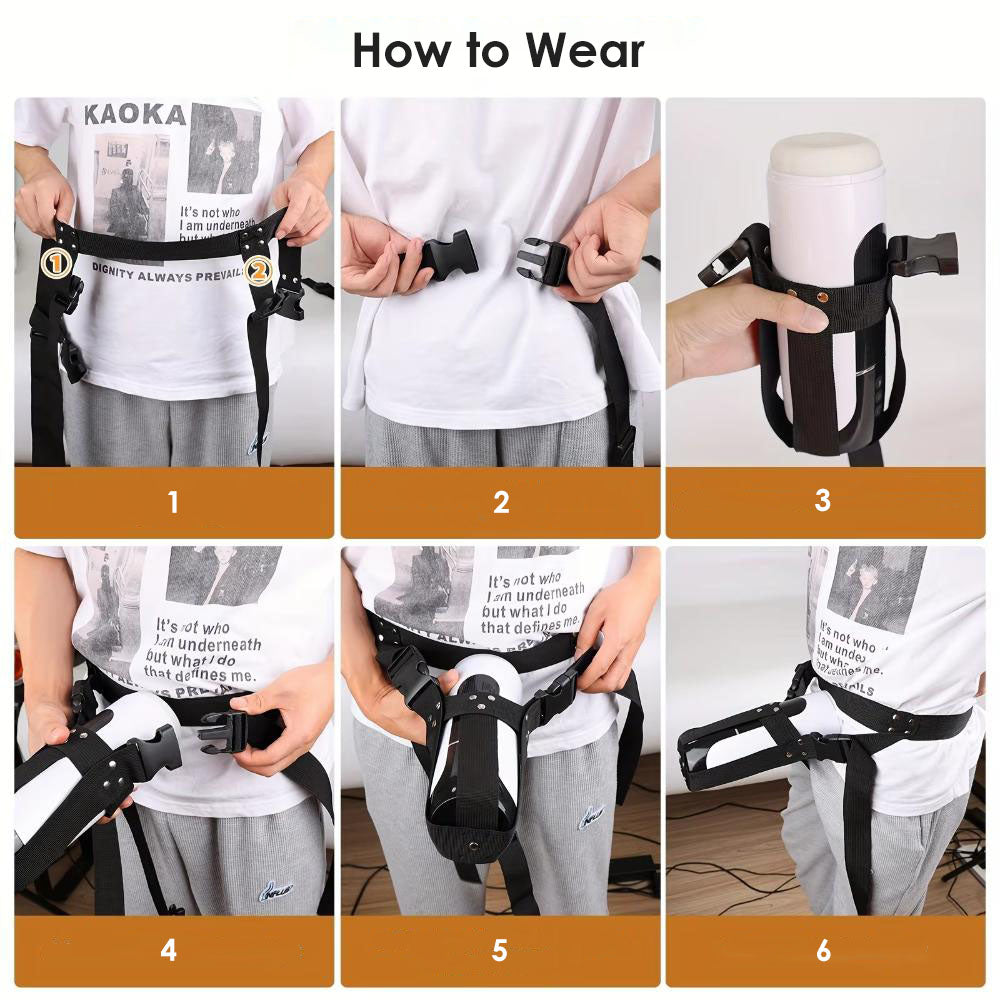 Hands Free Adjustable Strap-on for Male Masturbator