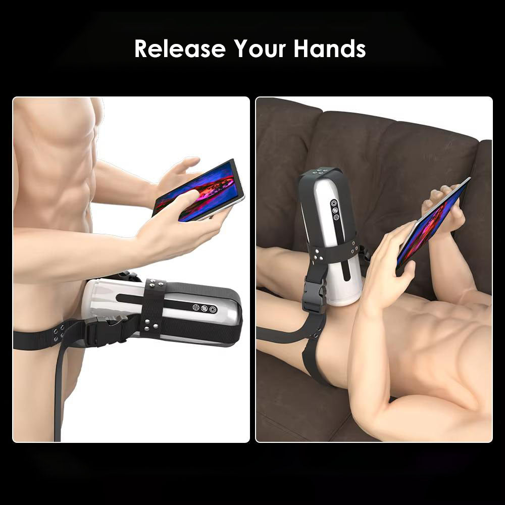 Hands Free Adjustable Strap-on for Male Masturbator