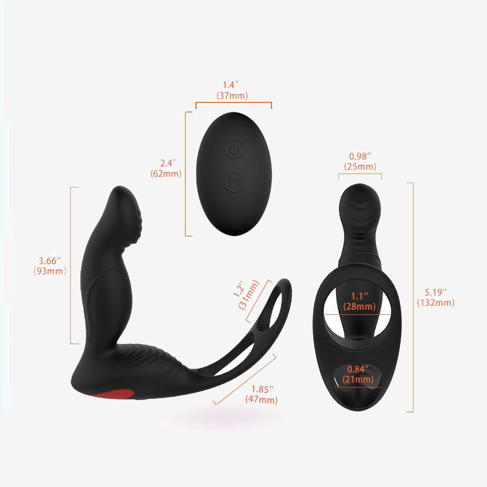 Langer Prostate Massager with Cock Ring