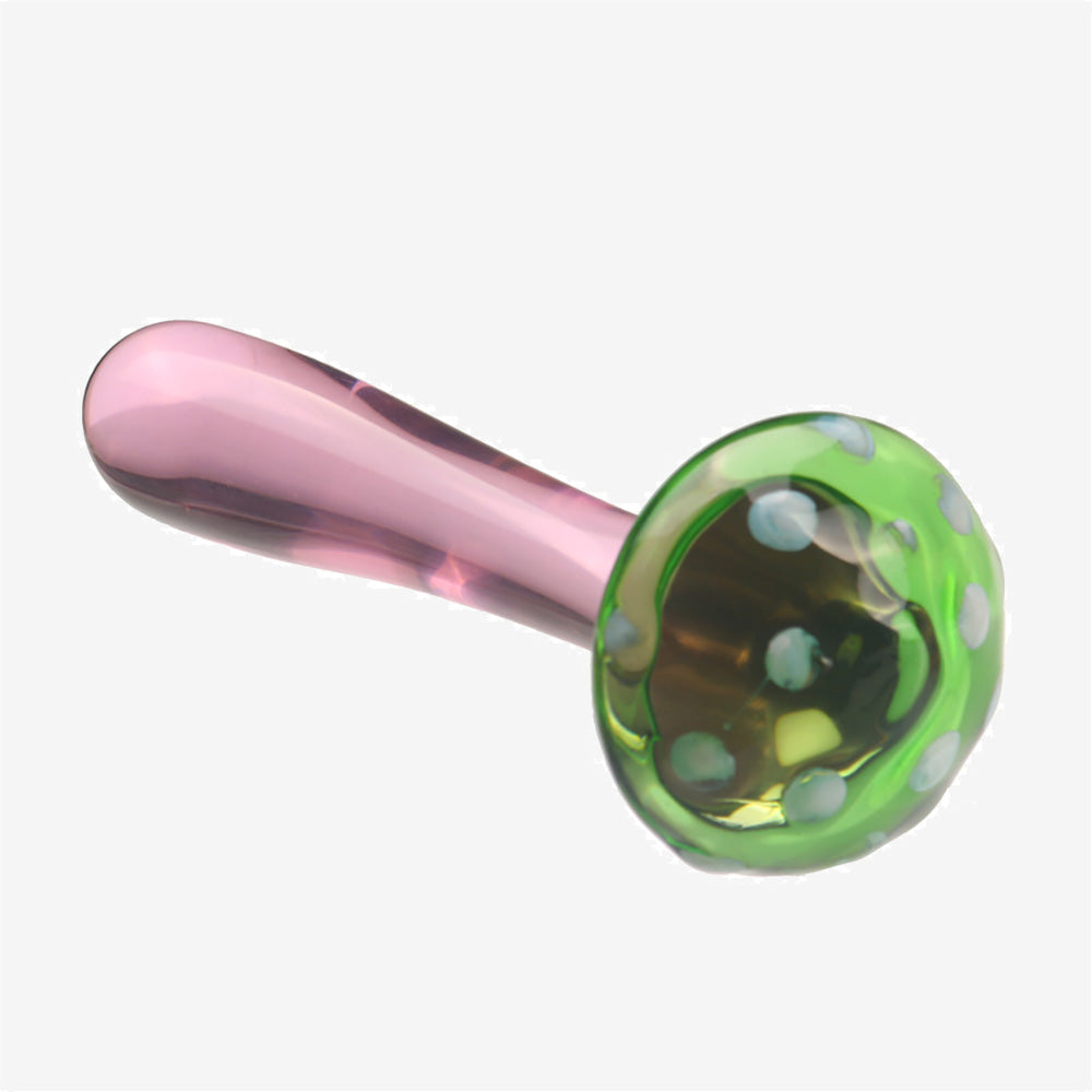 Mushroom Glass Butt Plug