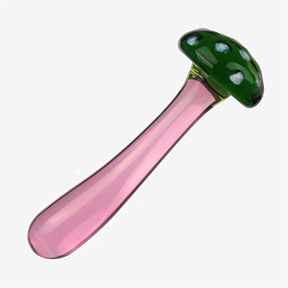 Mushroom Glass Butt Plug