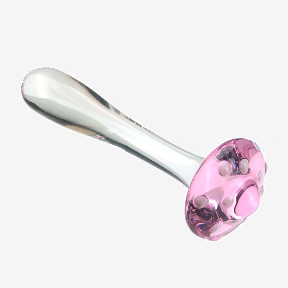 Mushroom Glass Butt Plug