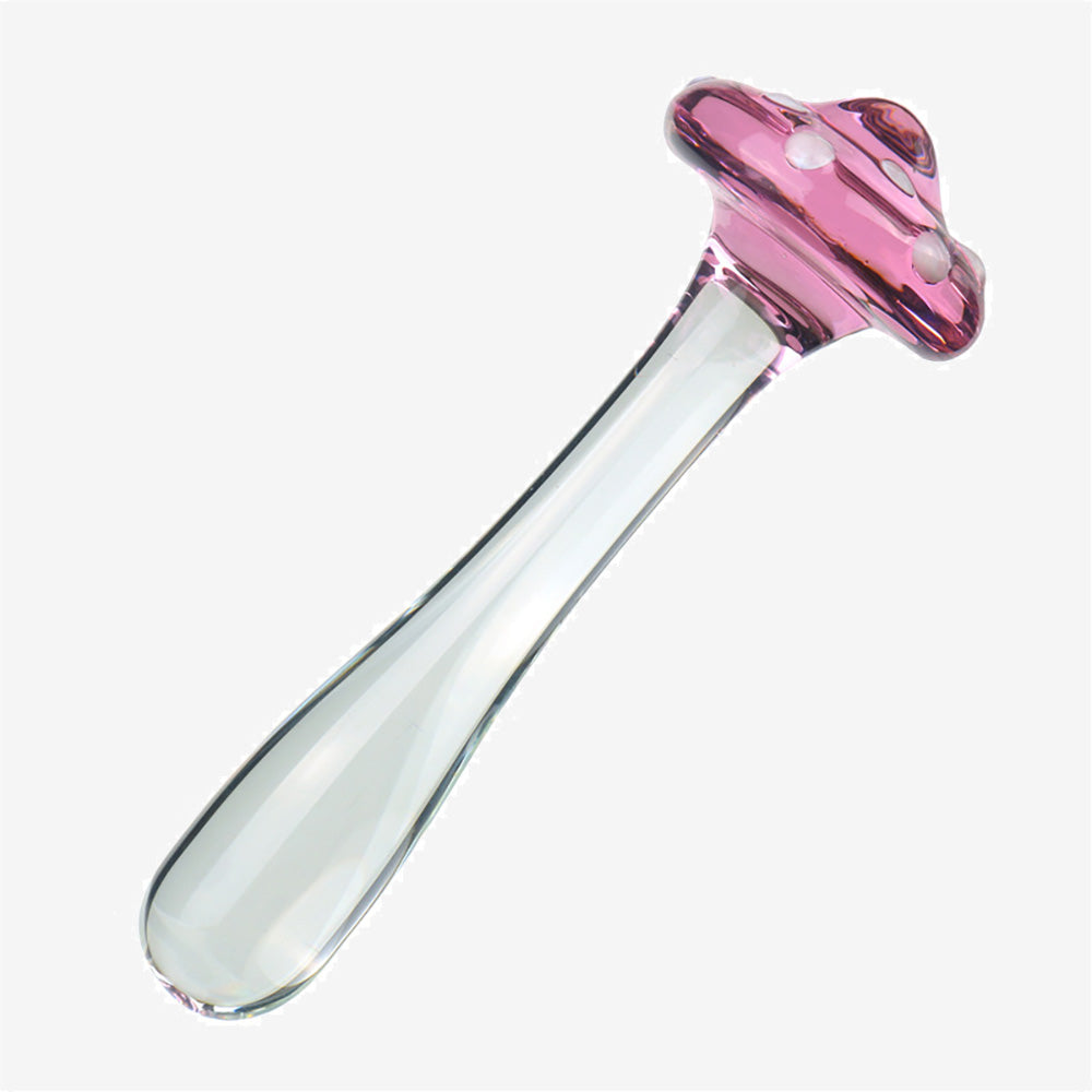 Mushroom Glass Butt Plug