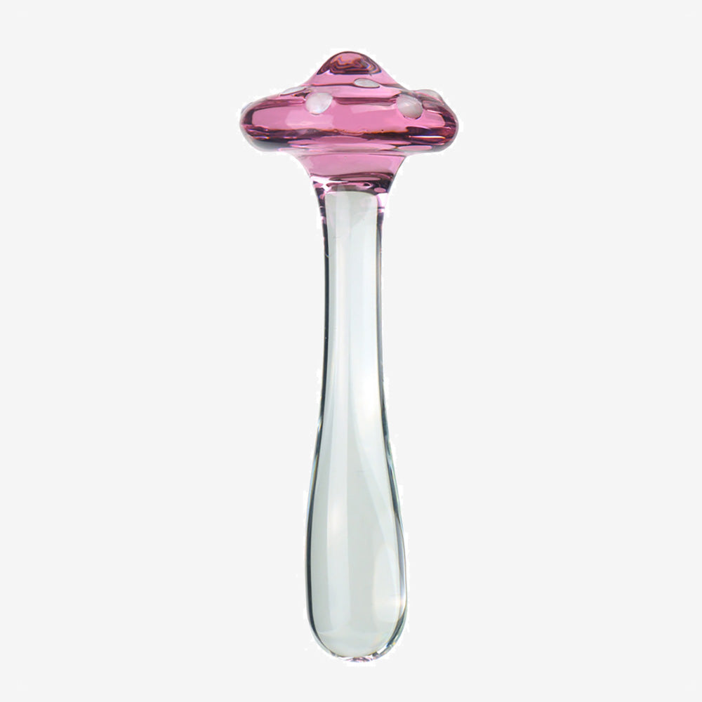 Mushroom Glass Butt Plug