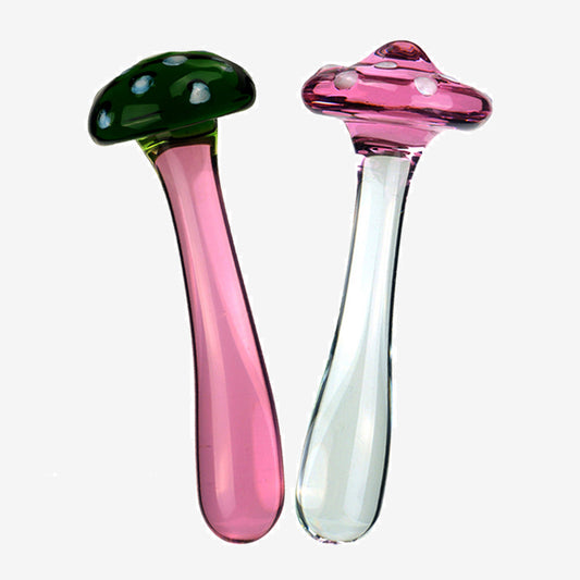 Mushroom Glass Butt Plug