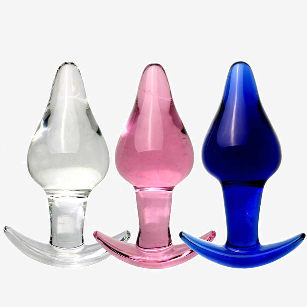 Pear Drop Glass Anal Plug