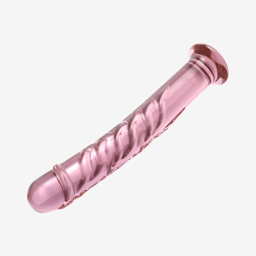 Pink Straight Glass Dildo