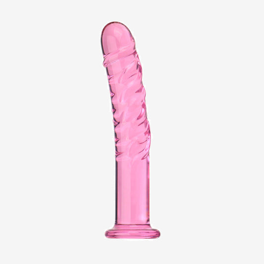 Pink Straight Glass Dildo