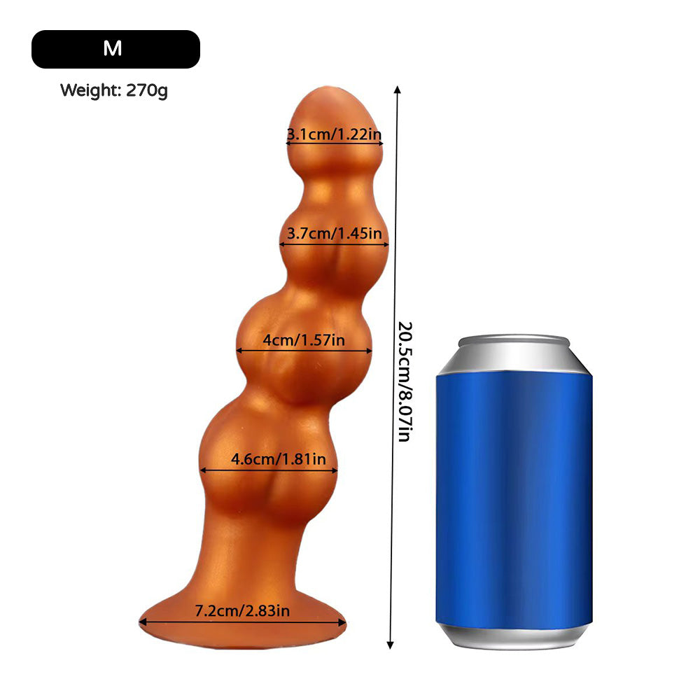 Quad Beads Soft Silicone Butt Plug