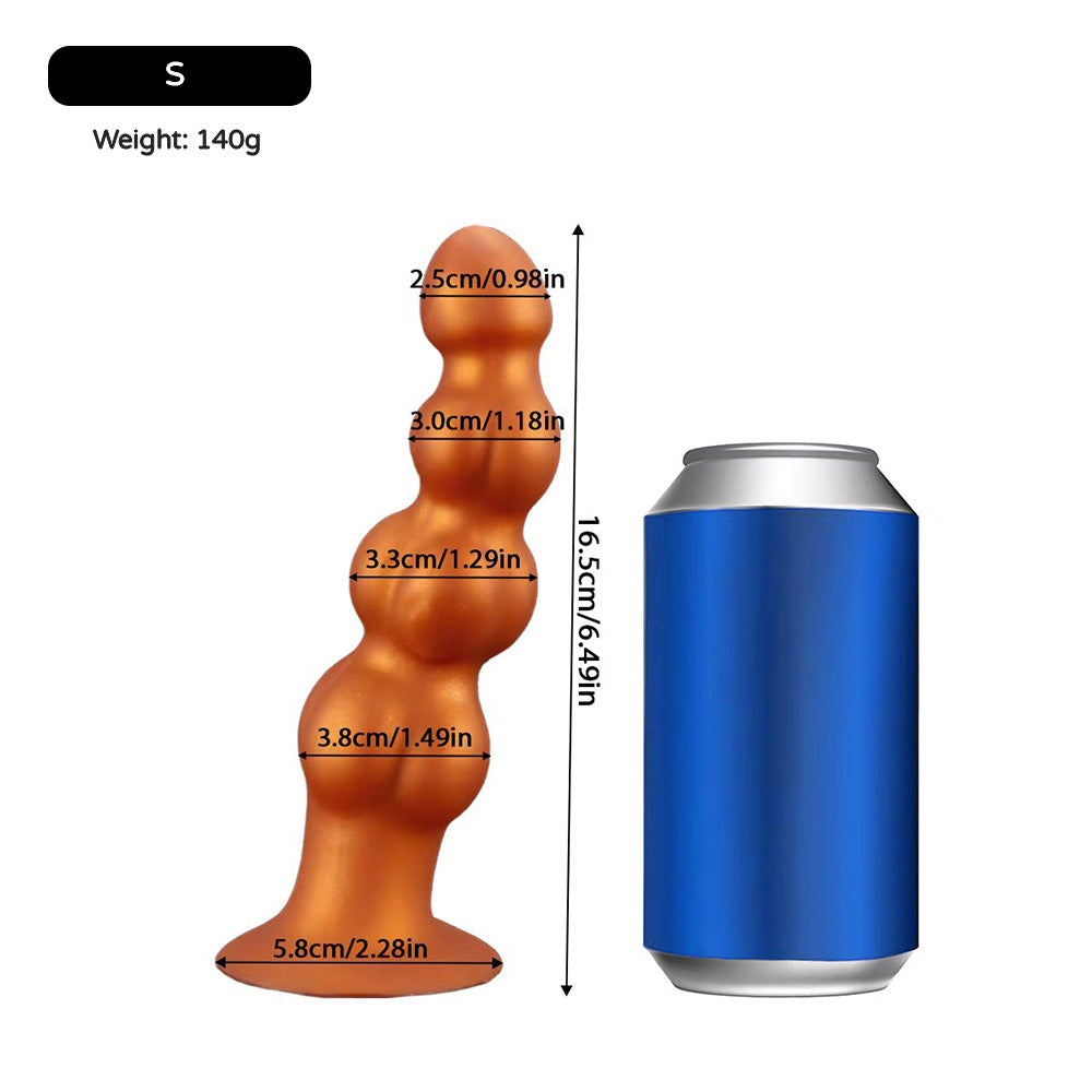 Quad Beads Soft Silicone Butt Plug