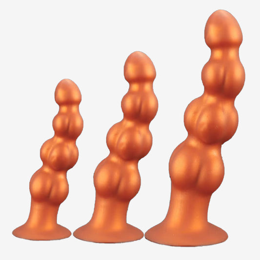 Quad Beads Soft Silicone Butt Plug