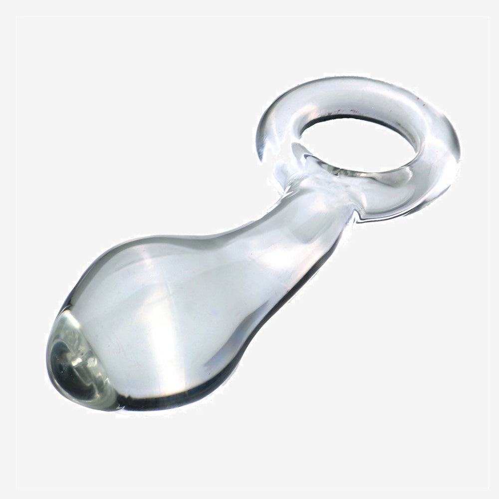 Ring-pull Egg Glass Anal Plug