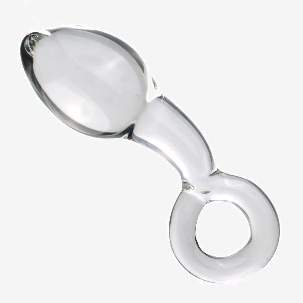 Ring-pull Egg Glass Anal Plug