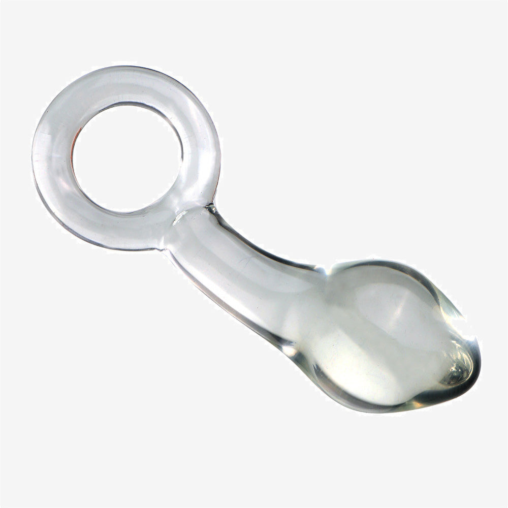 Ring-pull Egg Glass Anal Plug