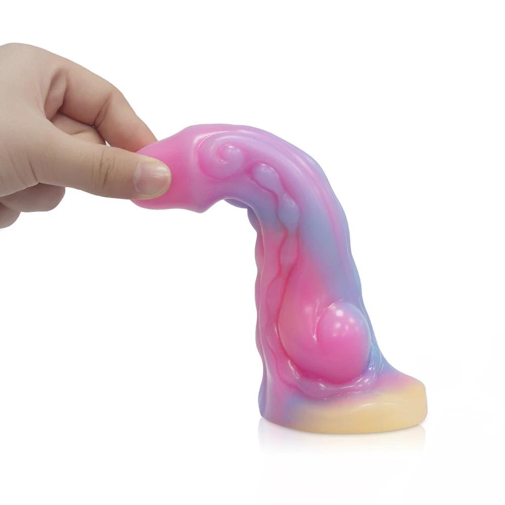 silicone-luminous-monster-dildo-style-1-bending