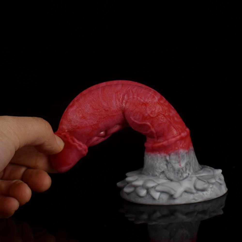 silicone-silicone-muscle-texture-dildo-gory-bending