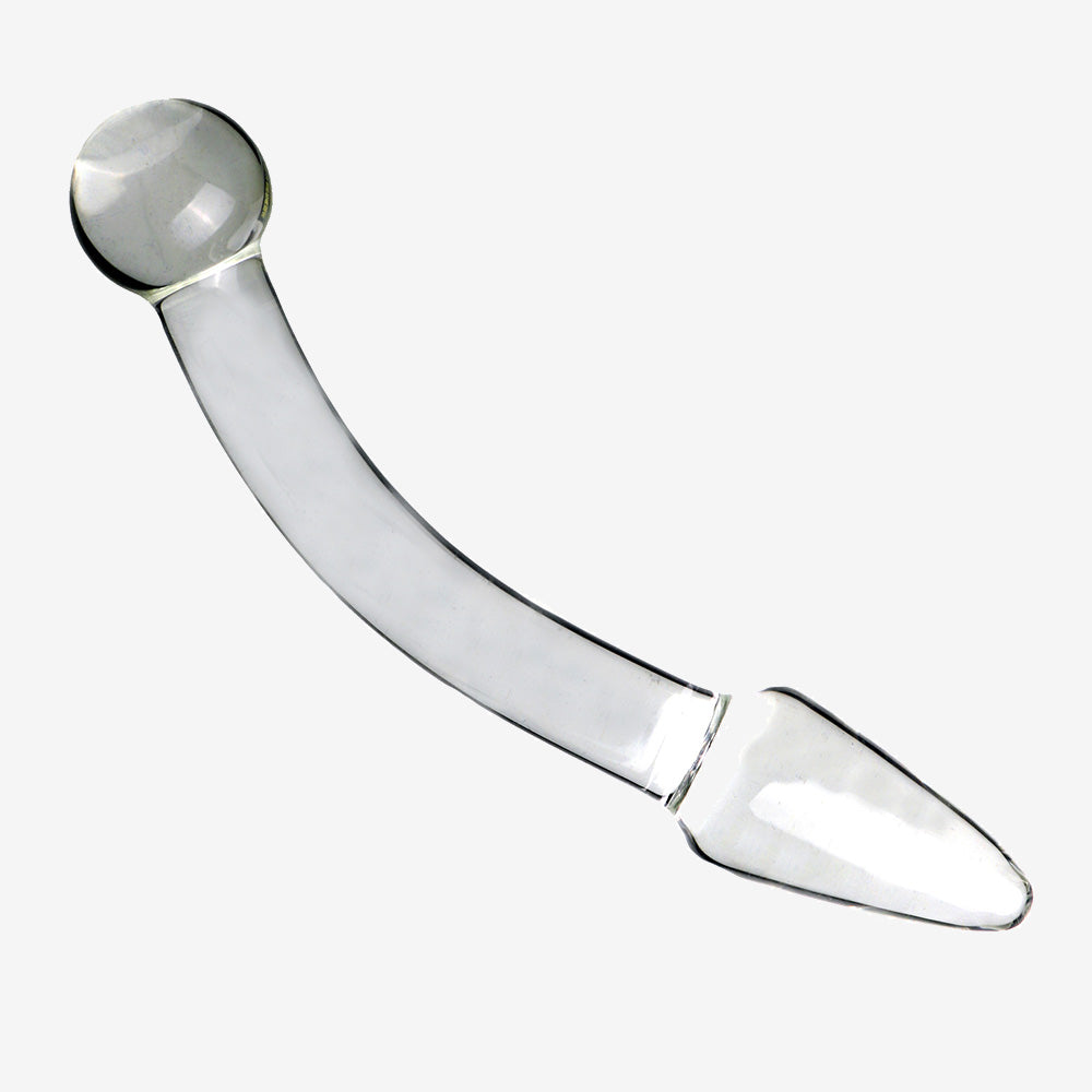 The Luna Curve Glass Butt Plug