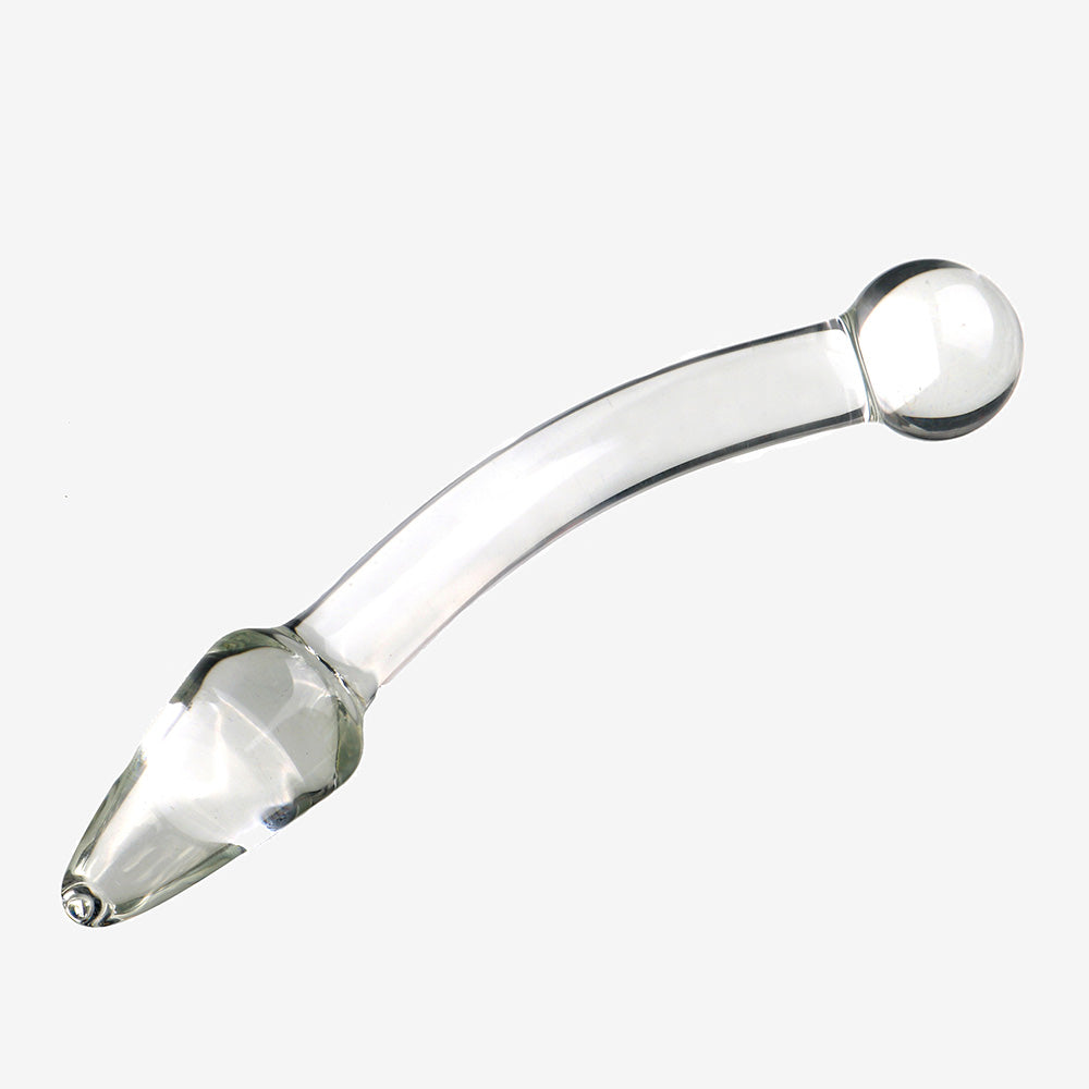The Luna Curve Glass Butt Plug