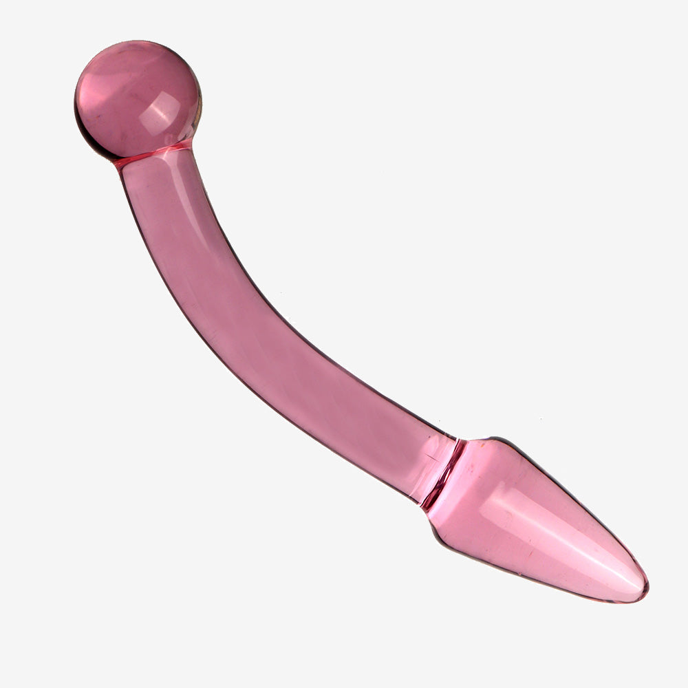 The Luna Curve Glass Butt Plug