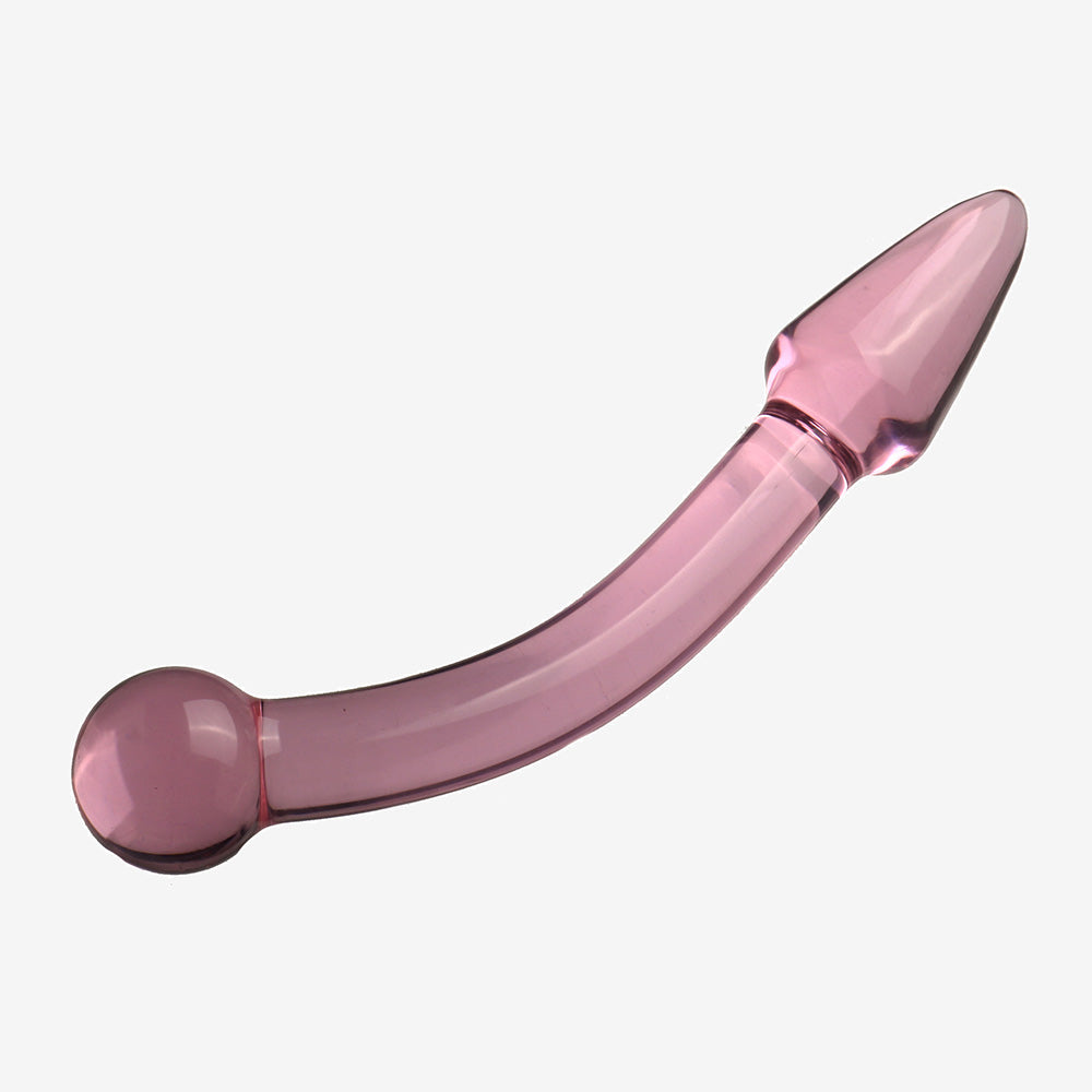 The Luna Curve Glass Butt Plug
