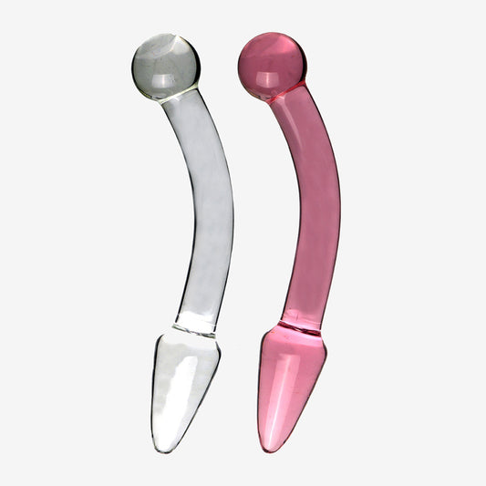 The Luna Curve Glass Butt Plug