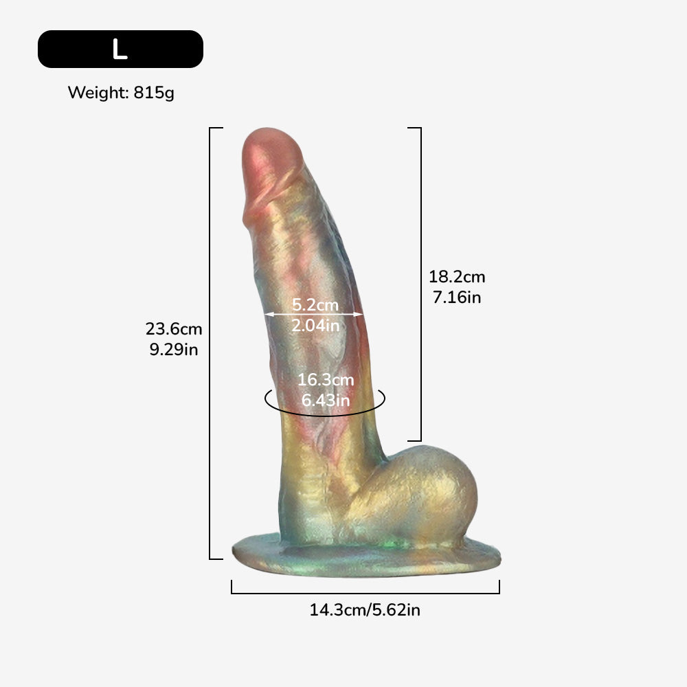 The Nobilis Platinum Silicone Dildo