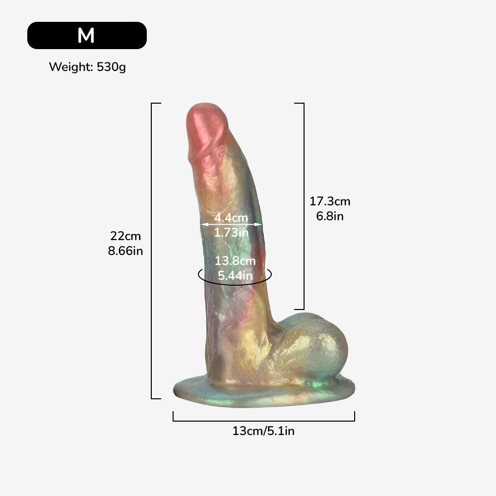 The Nobilis Platinum Silicone Dildo