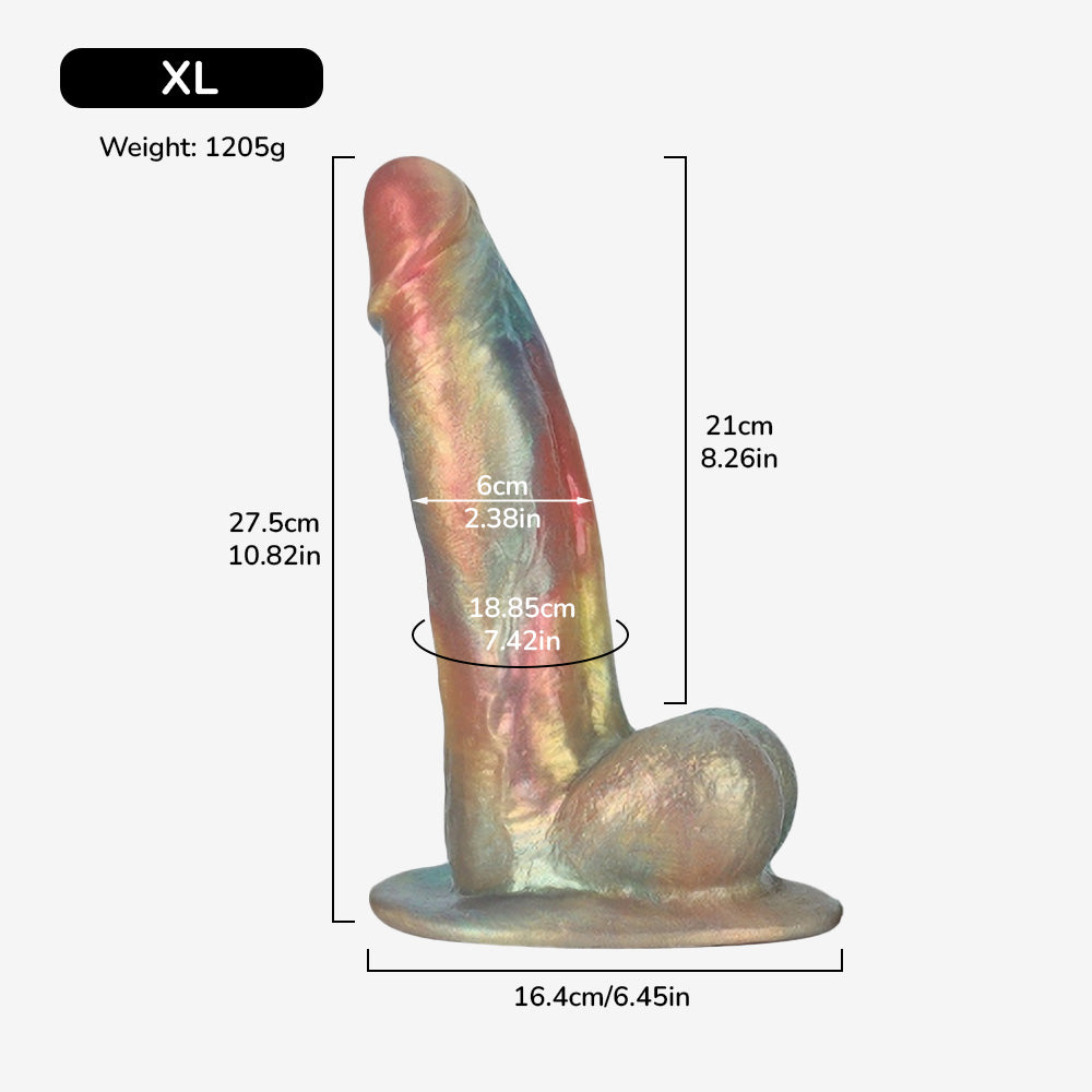 The Nobilis Platinum Silicone Dildo