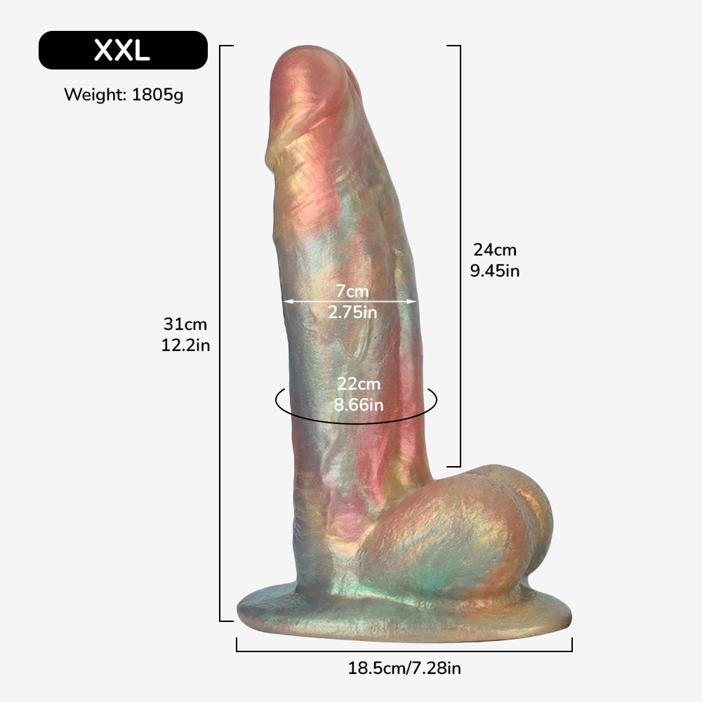 The Nobilis Platinum Silicone Dildo