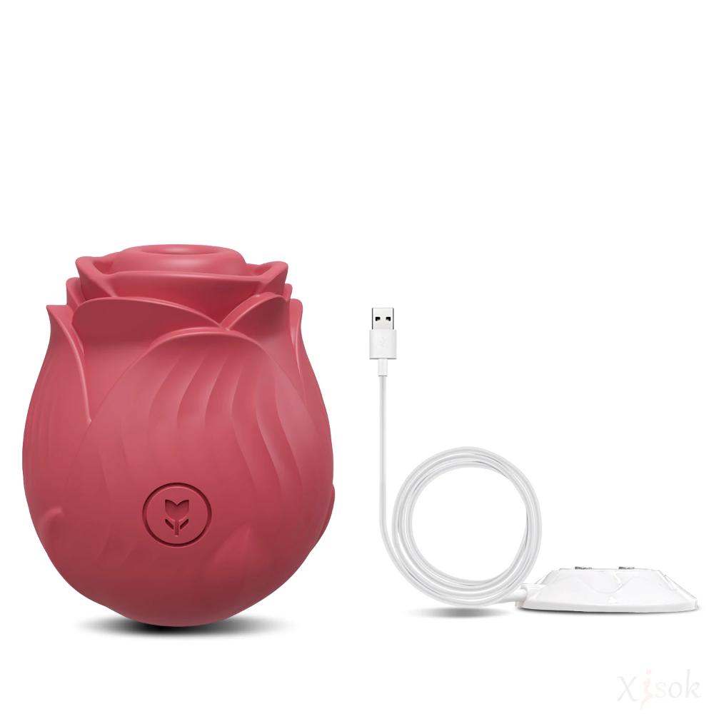 vacuum-sucking-rose-vibrator-red-with-charging-dock