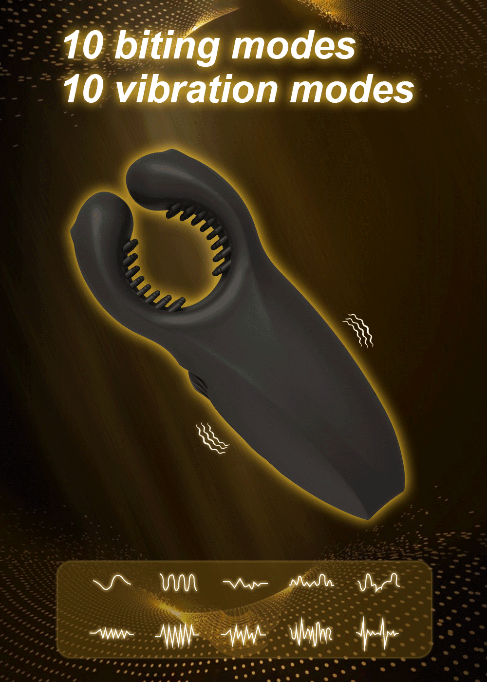 Vibrating and Biting Penis Stroker Luveden Vibrating and Biting Penis Stroker Luveden
