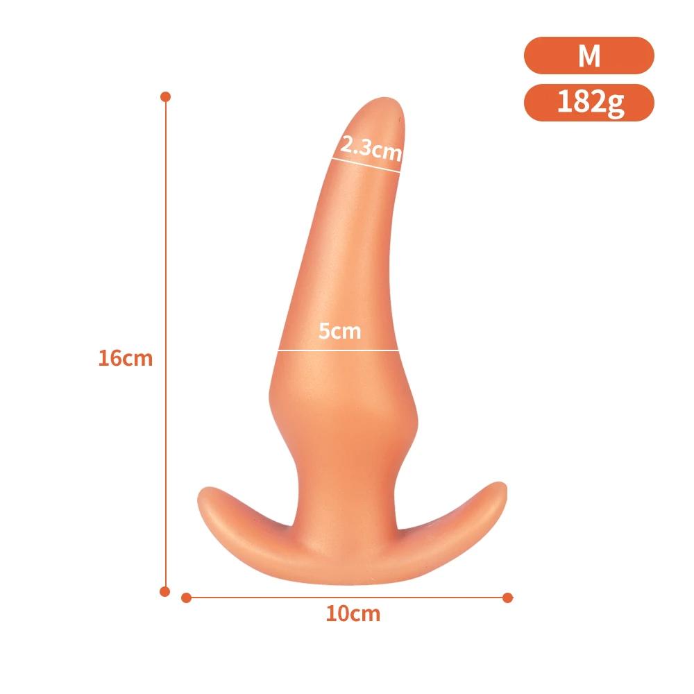 wearable-anti-drop-soft-anal-plug-golden-M