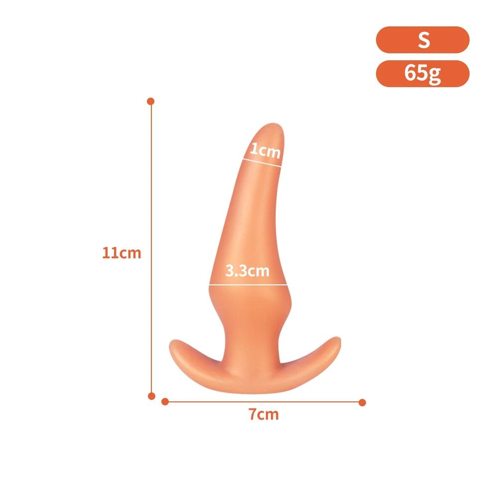 wearable-anti-drop-soft-anal-plug-golden-S