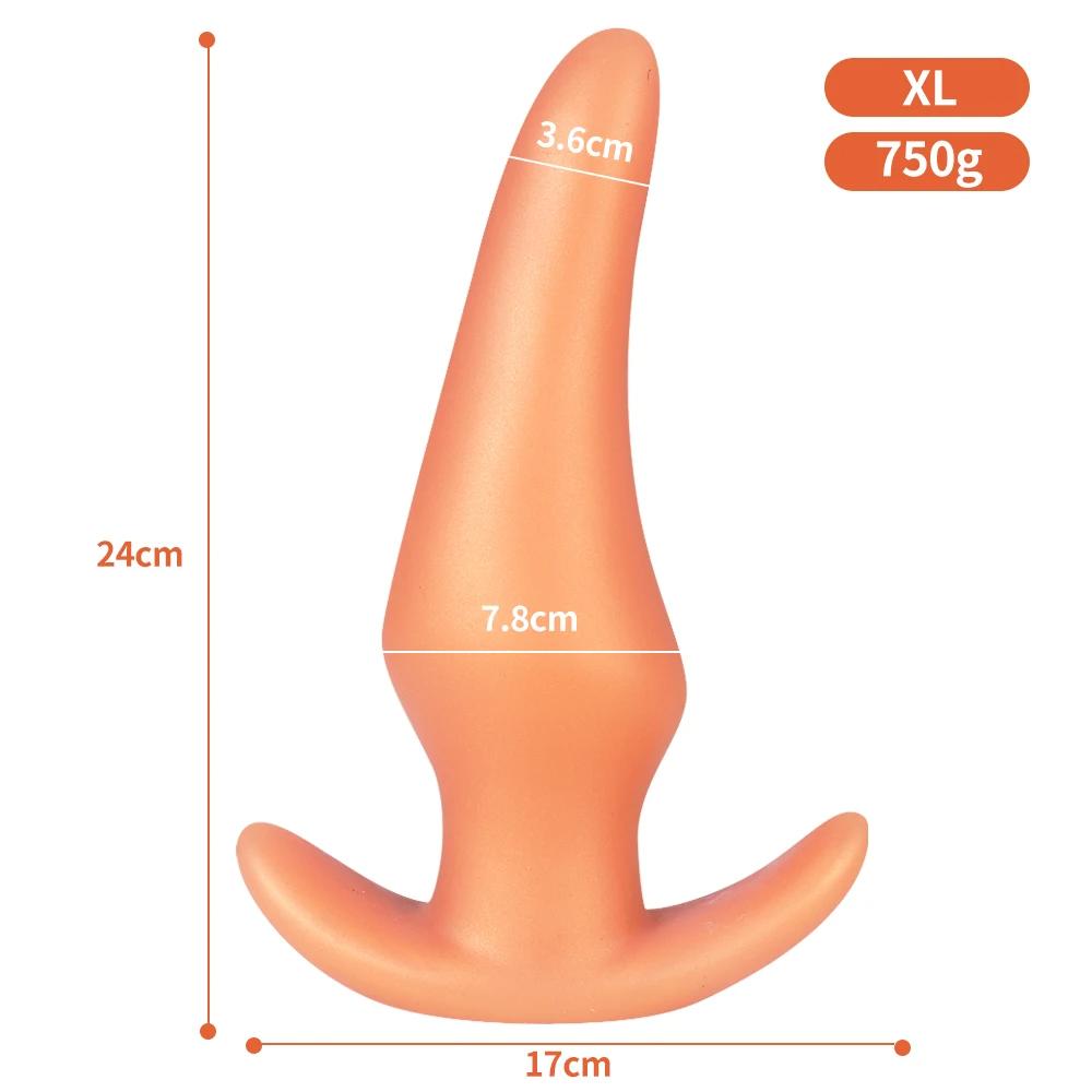 wearable-anti-drop-soft-anal-plug-golden-XL