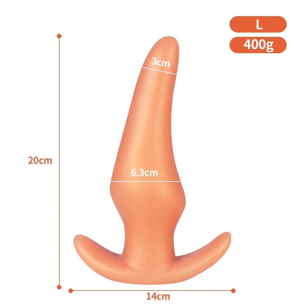 wearable-anti-drop-soft-anal-plug-golden-large-size