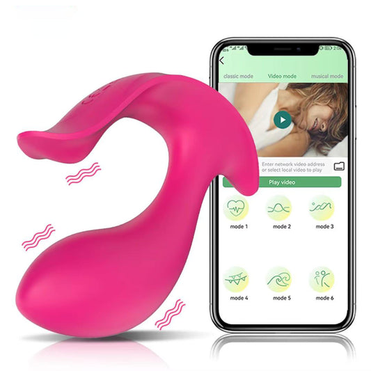 Wearable G-spot Vibrator with Clitoris Stimulator